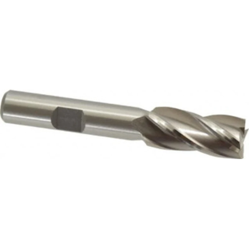 Value Collection 12mm, 1 LOC, 3/8 Shank Diam, 2-11/16 OAL, 4 Flute, High Speed Steel Square End Mill Single End, Unco...